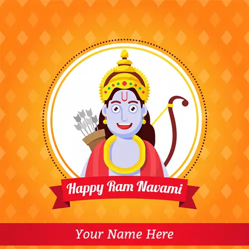 Write Name On Ram Navami Ki Hardik Shubhkamnaye